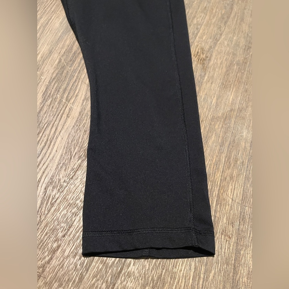 Adidas Solid Black Capri’s, Size Small - image 2